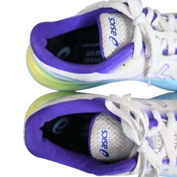 ASICS Womens 8 Gel Excite 8 Sneaker White Blue Purple F130221 - Picture 7 of 9